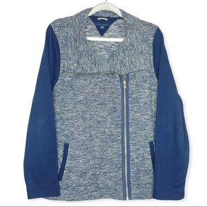 Tommy Hilfiger Navy Sparkle‎ zip up knit jacket